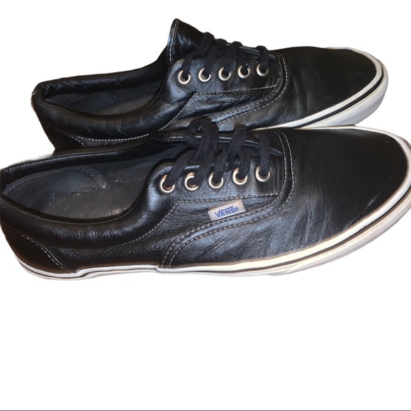 VANS Full Leather Vans Classic Black Sneakers - Picture 3 of 8